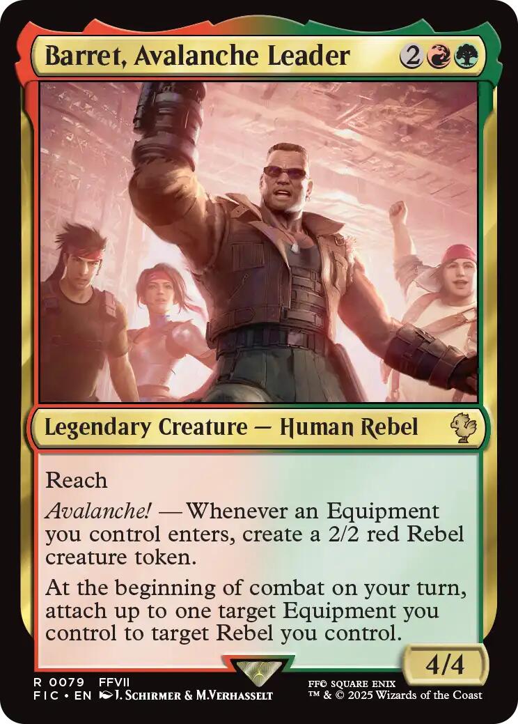 Barret, Avalanche Leader (Surge Foil) [FINAL FANTASY Commander] | Boutique FDB TCG
