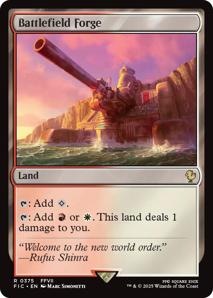 Battlefield Forge (Surge Foil) [FINAL FANTASY Commander] | Boutique FDB TCG