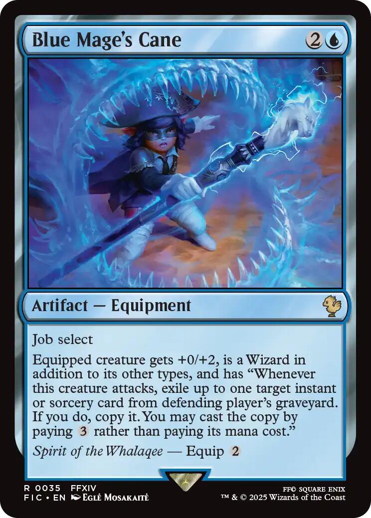 Blue Mage's Cane (Surge Foil) [FINAL FANTASY Commander] | Boutique FDB TCG