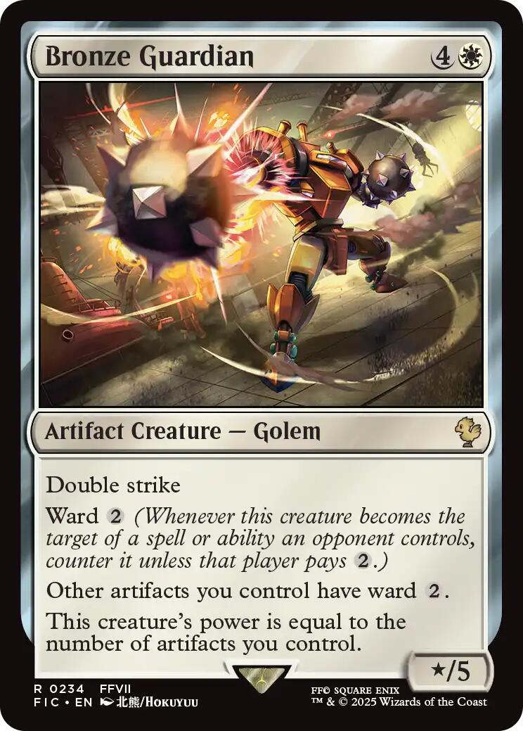 Bronze Guardian (Surge Foil) [FINAL FANTASY Commander] | Boutique FDB TCG