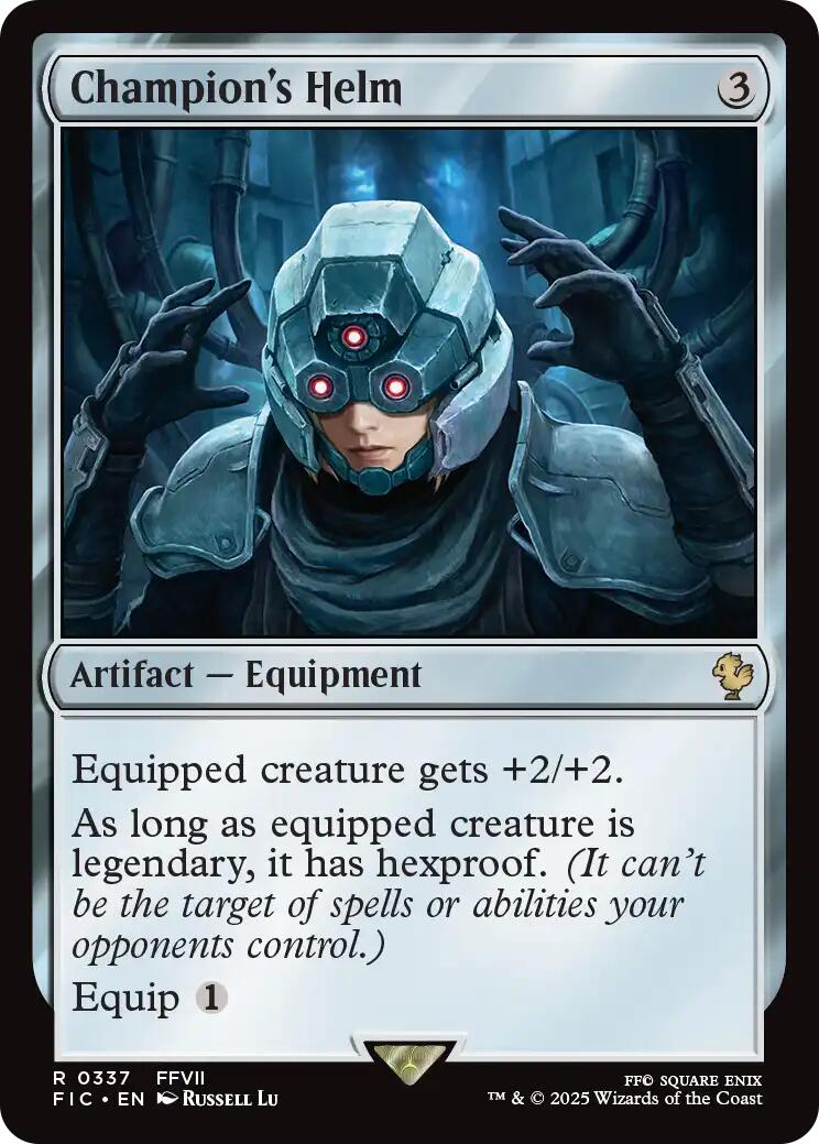 Champion's Helm (Surge Foil) [FINAL FANTASY Commander] | Boutique FDB TCG