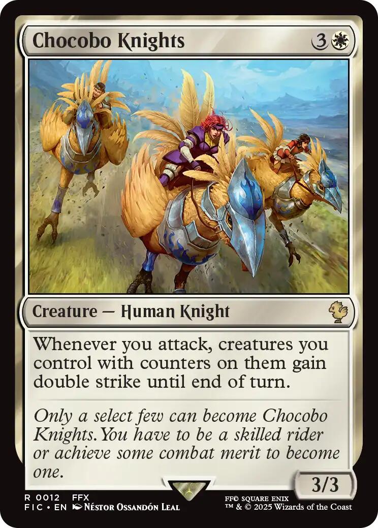Chocobo Knights (Surge Foil) [FINAL FANTASY Commander] | Boutique FDB TCG