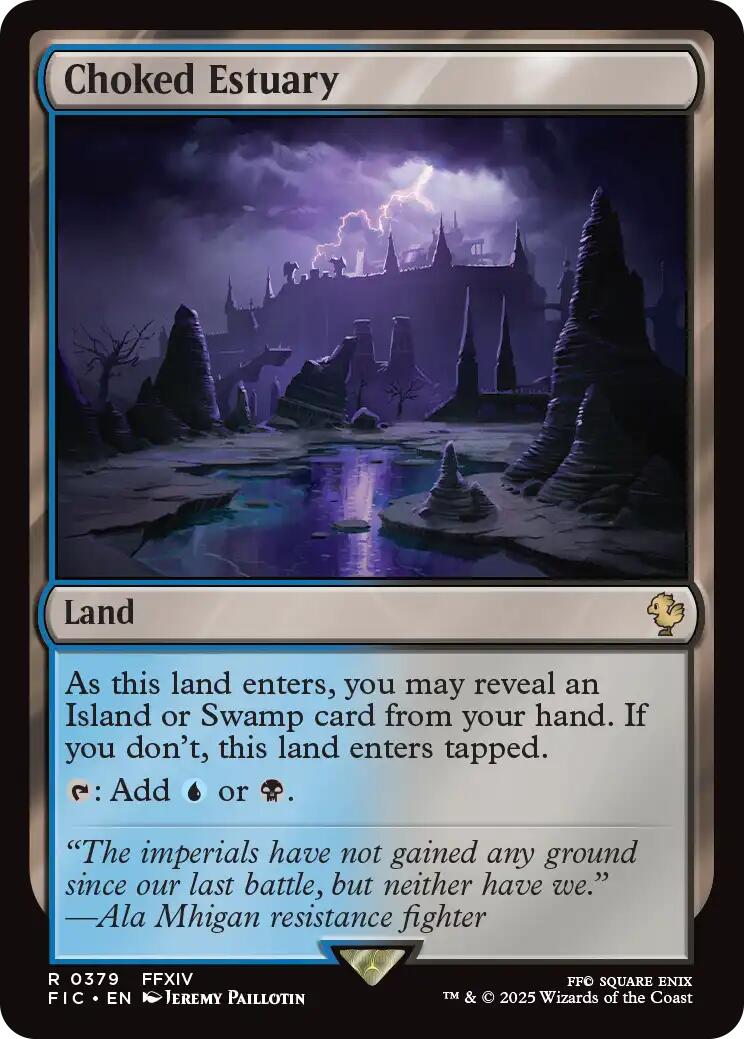 Choked Estuary (Surge Foil) [FINAL FANTASY Commander] | Boutique FDB TCG