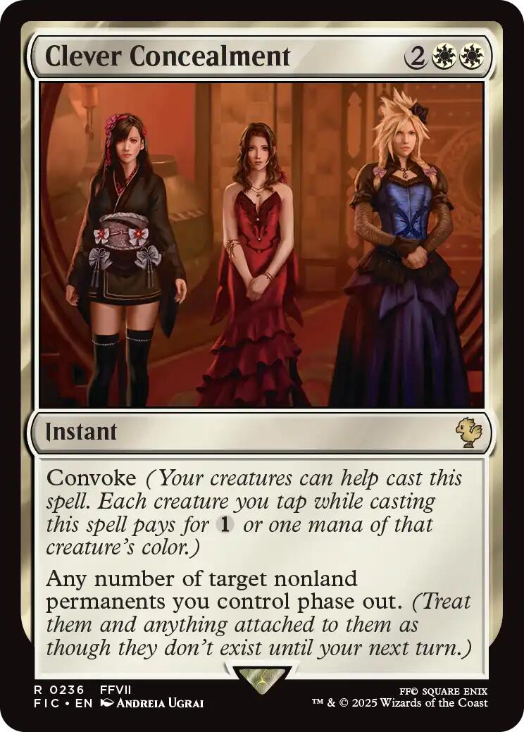 Clever Concealment (Surge Foil) [FINAL FANTASY Commander] | Boutique FDB TCG