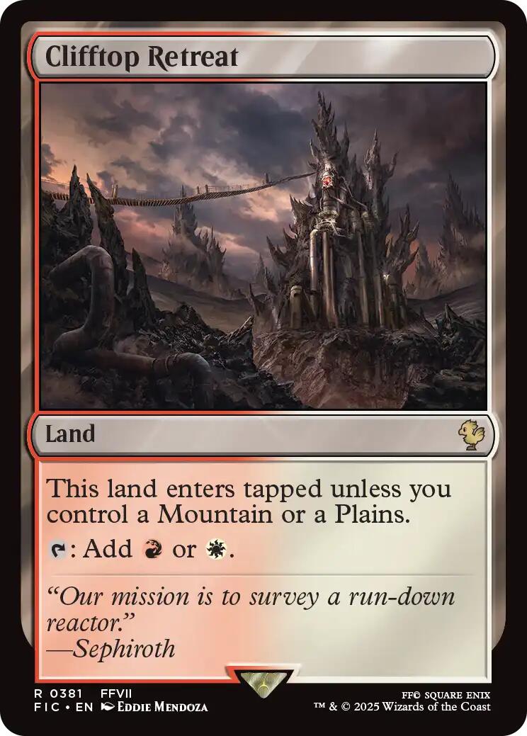 Clifftop Retreat (Surge Foil) [FINAL FANTASY Commander] | Boutique FDB TCG