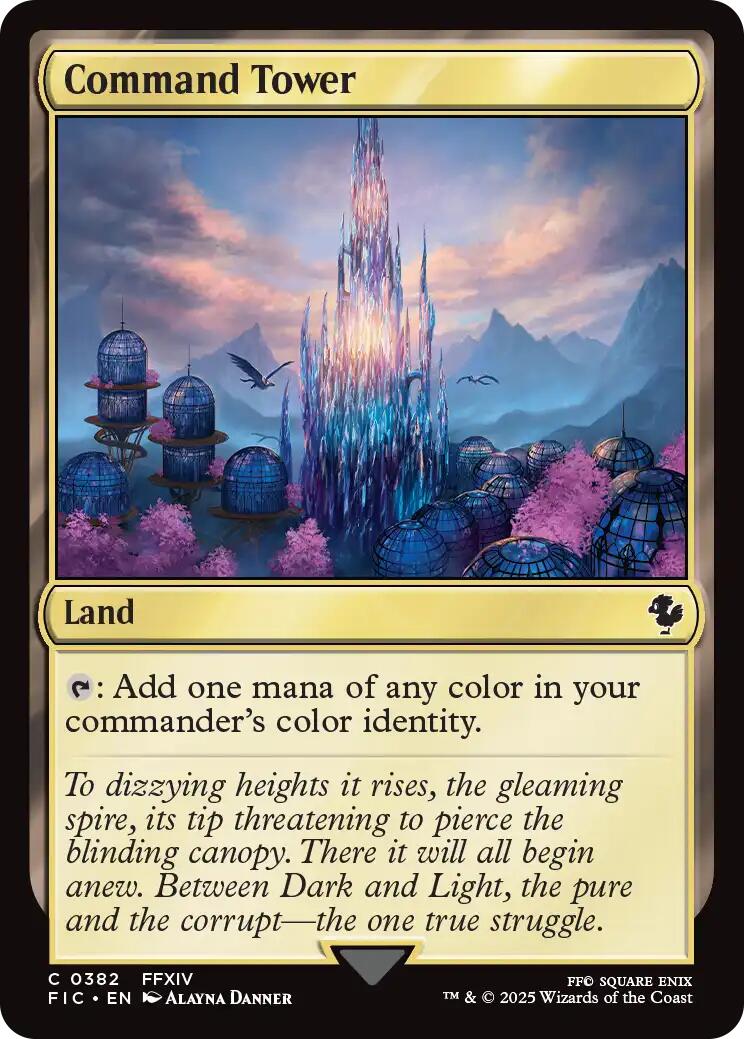 Command Tower (0382) (Surge Foil) [FINAL FANTASY Commander] | Boutique FDB TCG