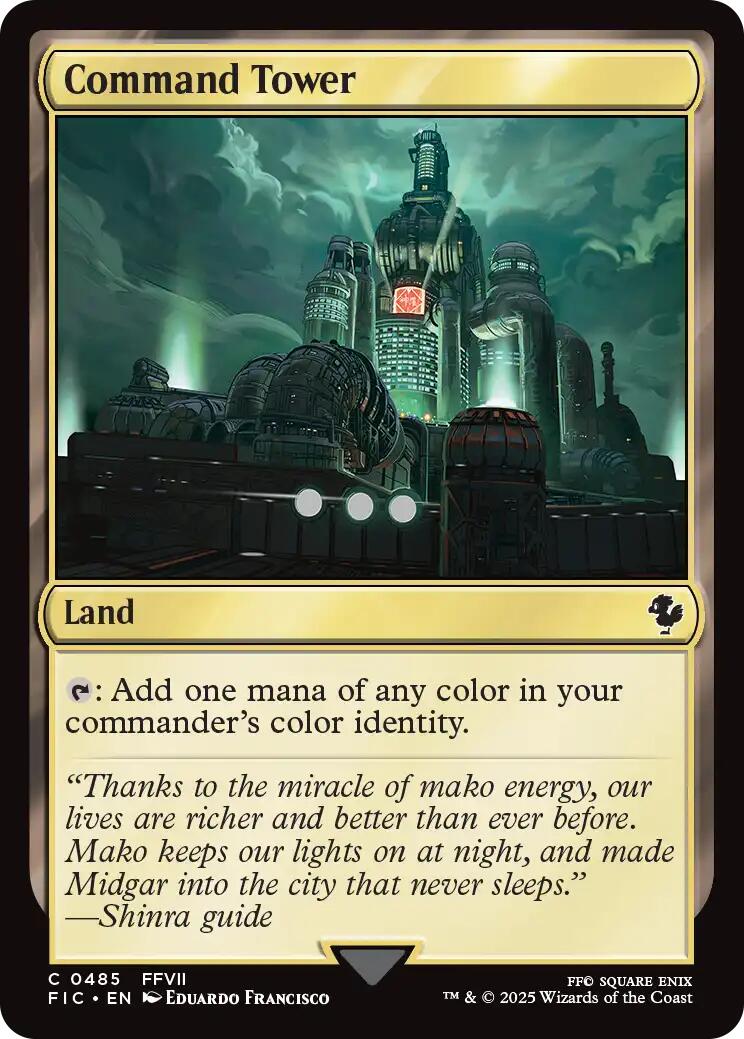 Command Tower (0485) (Surge Foil) [FINAL FANTASY Commander] | Boutique FDB TCG