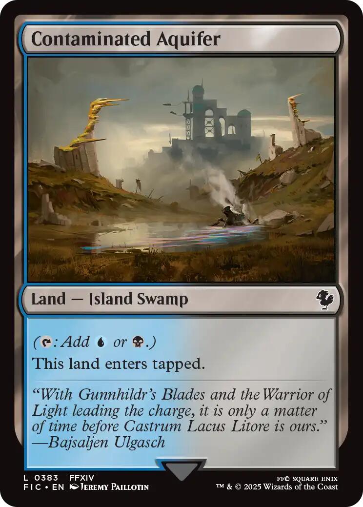 Contaminated Aquifer (Surge Foil) [FINAL FANTASY Commander] | Boutique FDB TCG