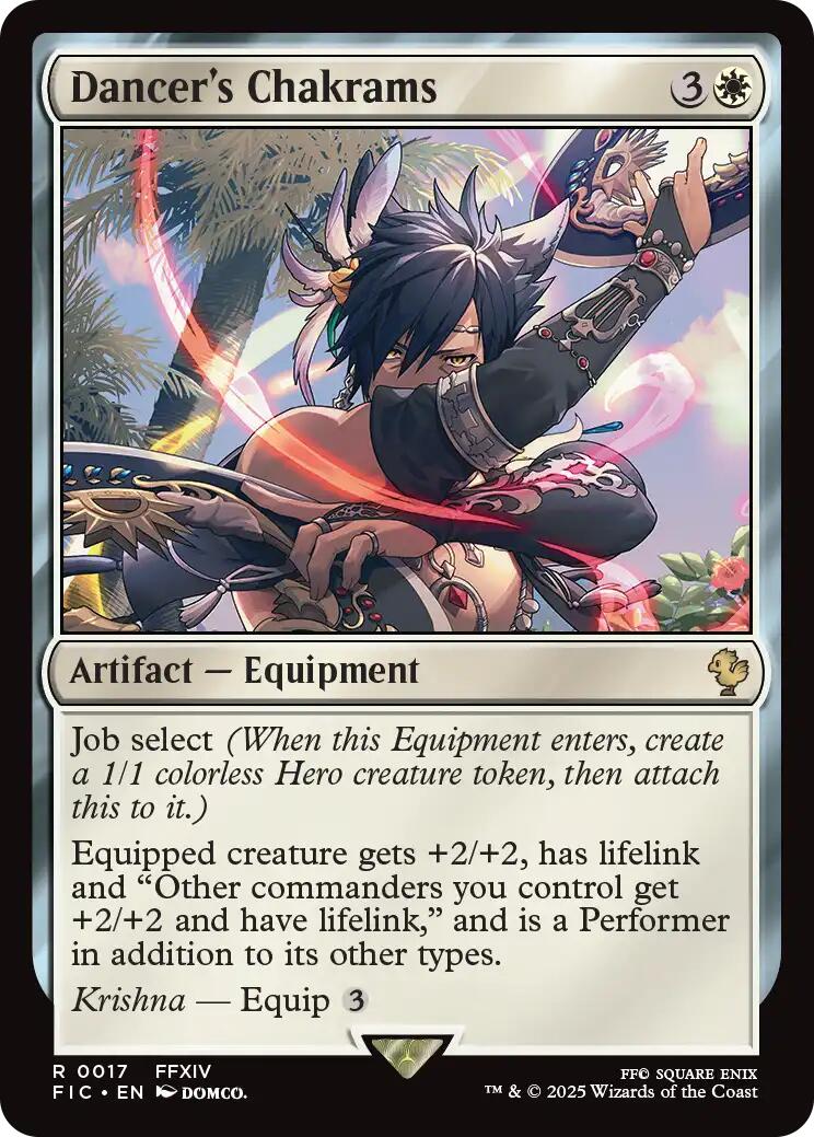 Dancer's Chakrams (Surge Foil) [FINAL FANTASY Commander] | Boutique FDB TCG