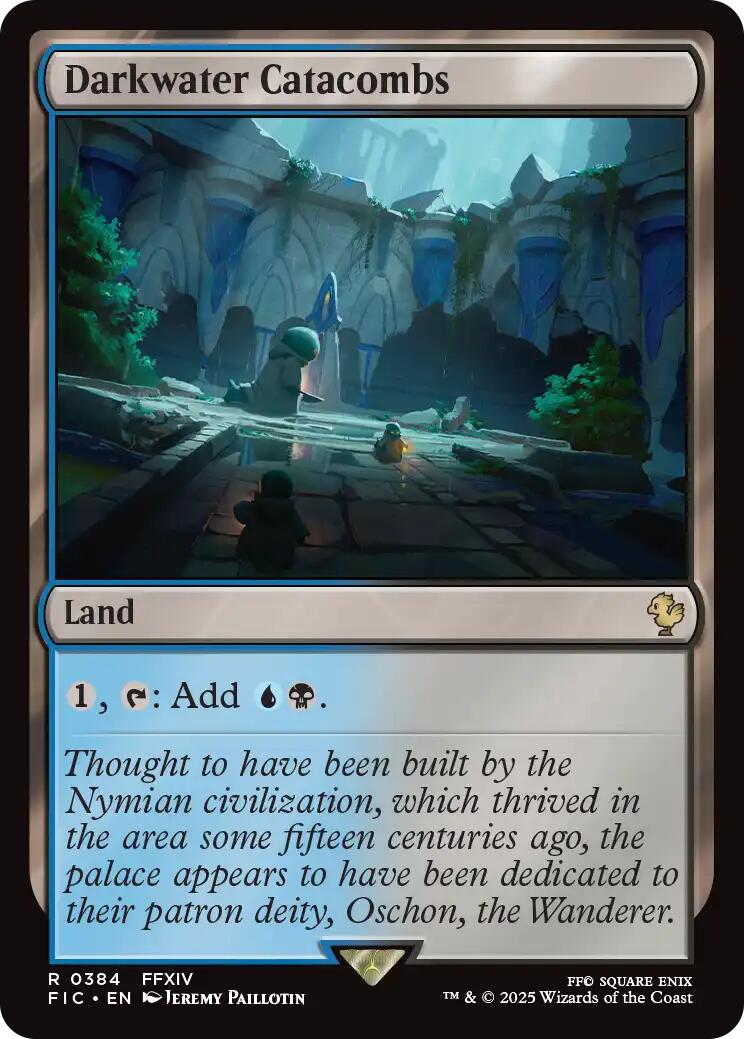 Darkwater Catacombs (Surge Foil) [FINAL FANTASY Commander] | Boutique FDB TCG