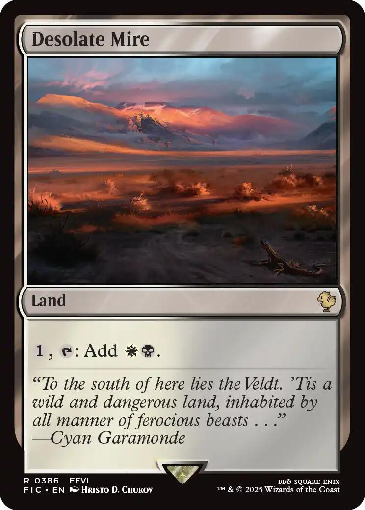 Desolate Mire (Surge Foil) [FINAL FANTASY Commander] | Boutique FDB TCG