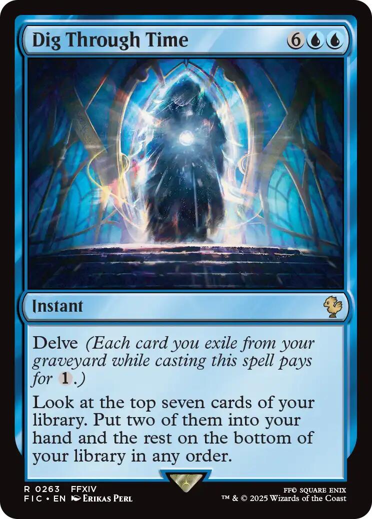 Dig Through Time (Surge Foil) [FINAL FANTASY Commander] | Boutique FDB TCG