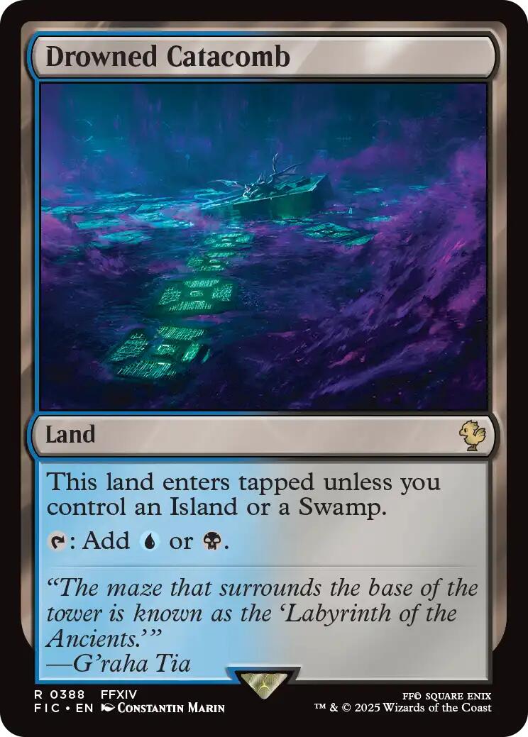 Drowned Catacomb (Surge Foil) [FINAL FANTASY Commander] | Boutique FDB TCG