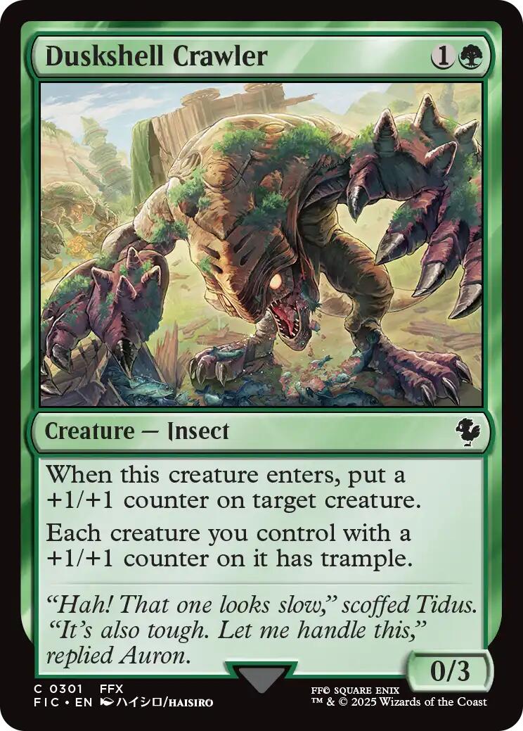 Duskshell Crawler (Surge Foil) [FINAL FANTASY Commander] | Boutique FDB TCG