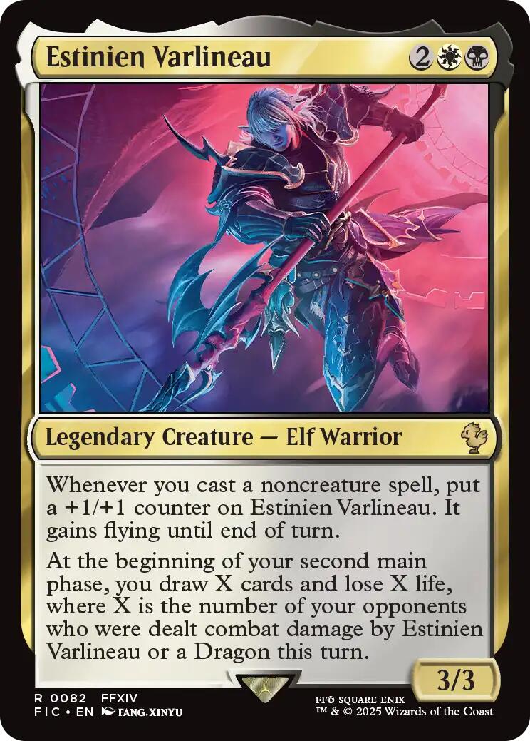 Estinien Varlineau (Surge Foil) [FINAL FANTASY Commander] | Boutique FDB TCG