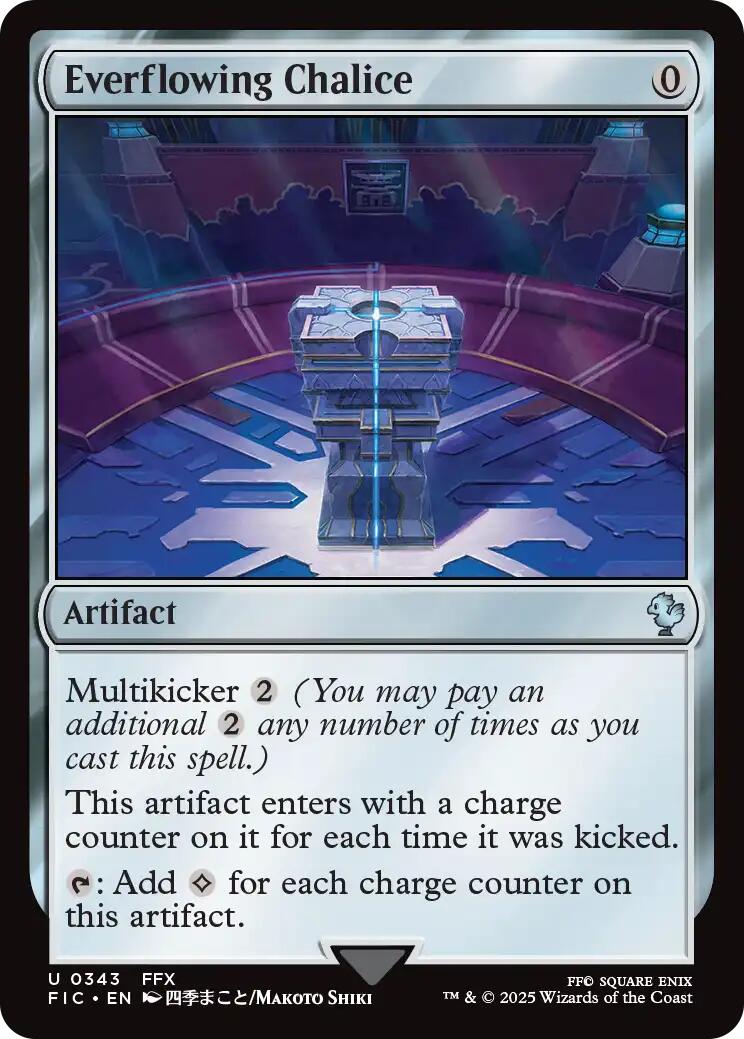 Everflowing Chalice (Surge Foil) [FINAL FANTASY Commander] | Boutique FDB TCG