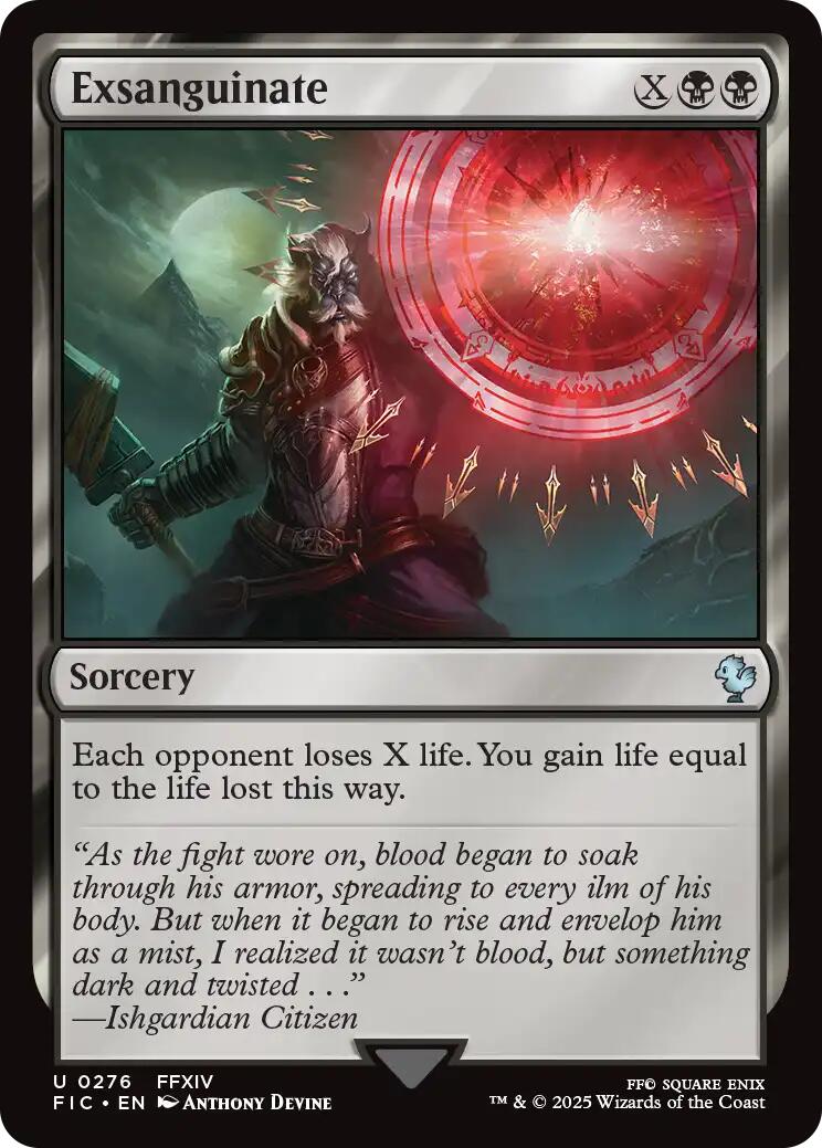 Exsanguinate (Surge Foil) [FINAL FANTASY Commander] | Boutique FDB TCG