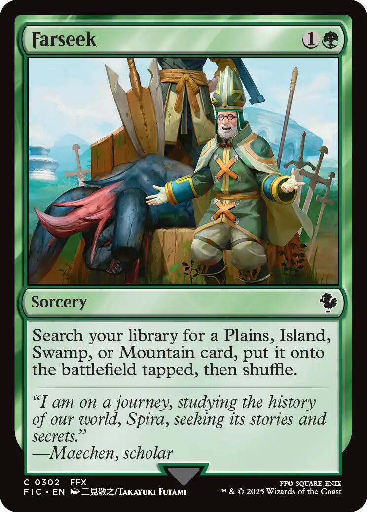 Farseek (Surge Foil) [FINAL FANTASY Commander] | Boutique FDB TCG