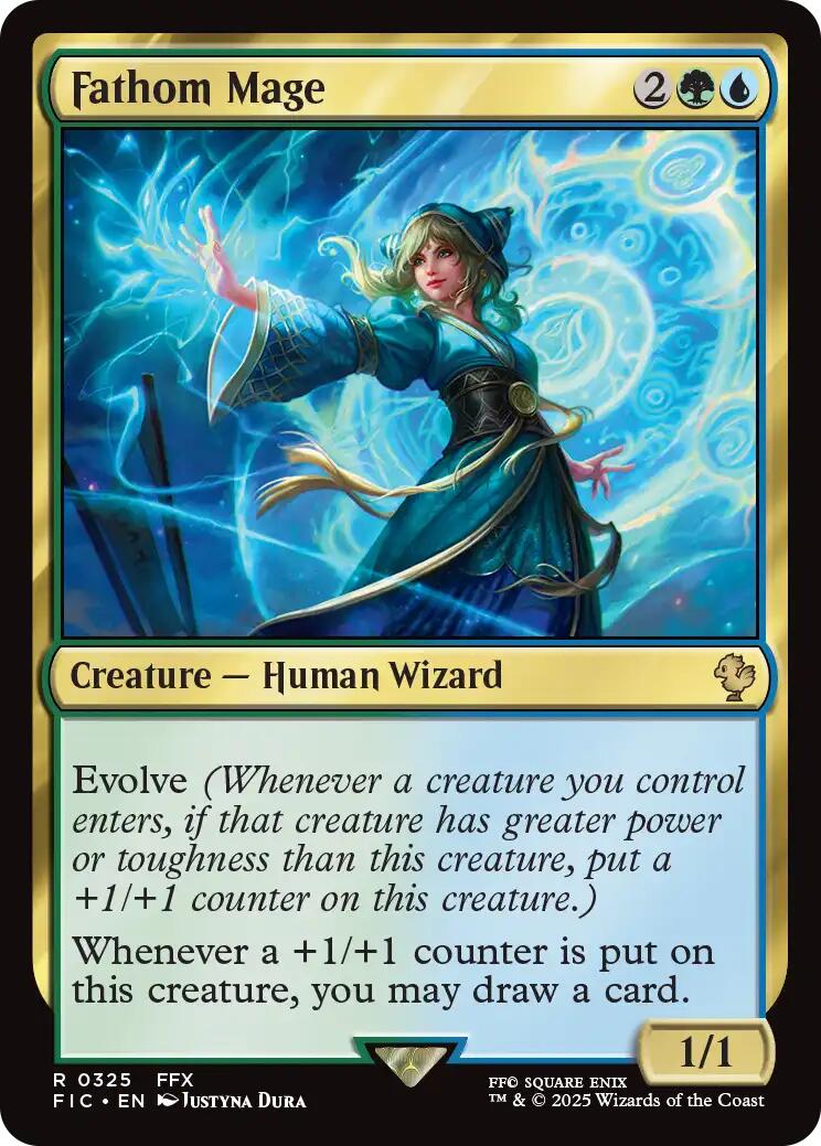 Fathom Mage (Surge Foil) [FINAL FANTASY Commander] | Boutique FDB TCG