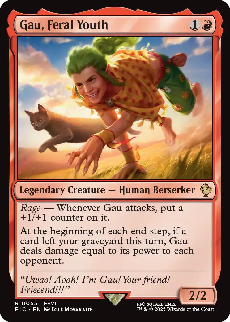 Gau, Feral Youth (Surge Foil) [FINAL FANTASY Commander] | Boutique FDB TCG