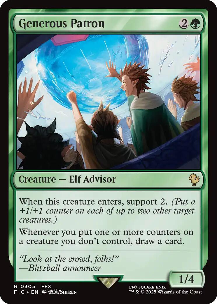 Generous Patron (Surge Foil) [FINAL FANTASY Commander] | Boutique FDB TCG