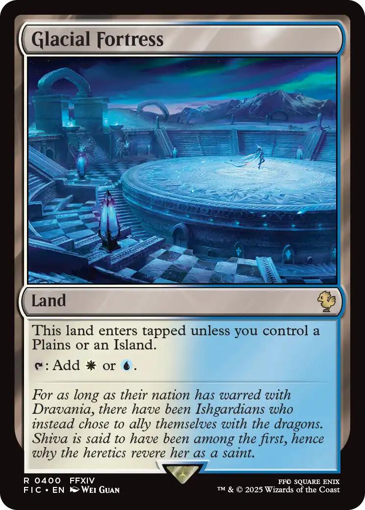 Glacial Fortress (Surge Foil) [FINAL FANTASY Commander] | Boutique FDB TCG