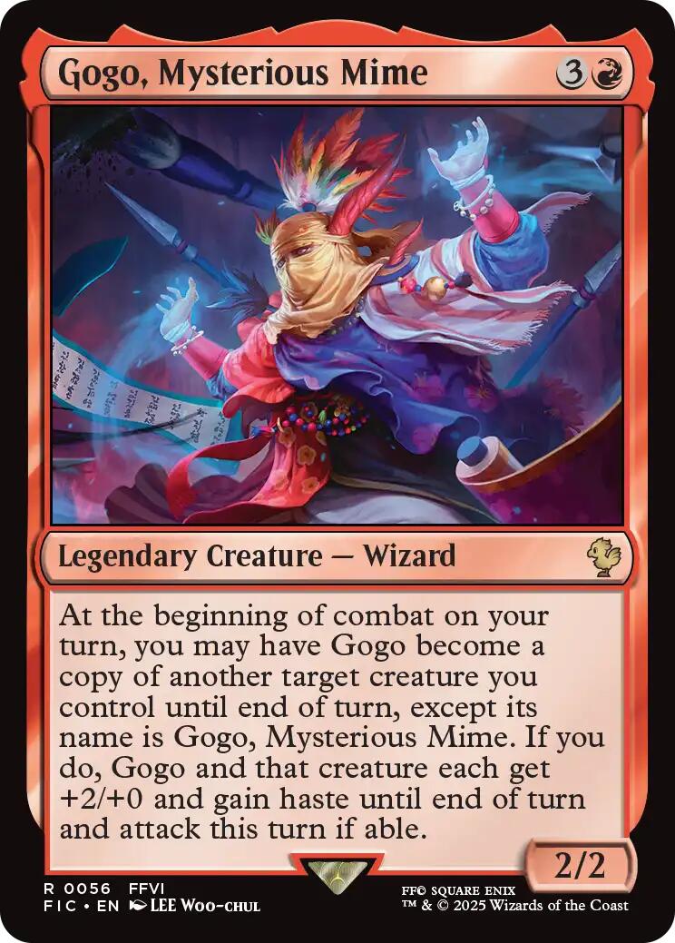 Gogo, Mysterious Mime (Surge Foil) [FINAL FANTASY Commander] | Boutique FDB TCG