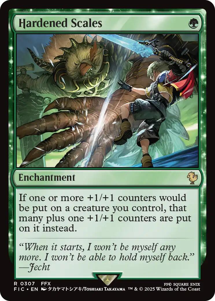 Hardened Scales (Surge Foil) [FINAL FANTASY Commander] | Boutique FDB TCG