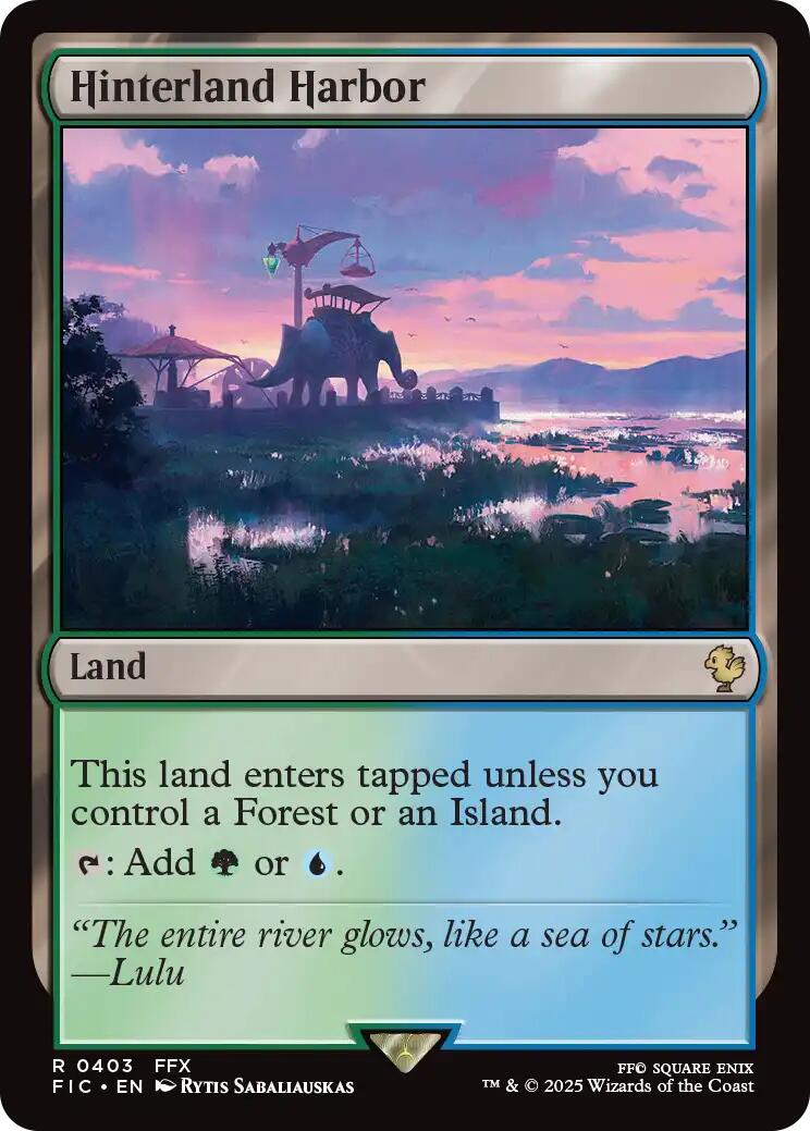 Hinterland Harbor (Surge Foil) [FINAL FANTASY Commander] | Boutique FDB TCG
