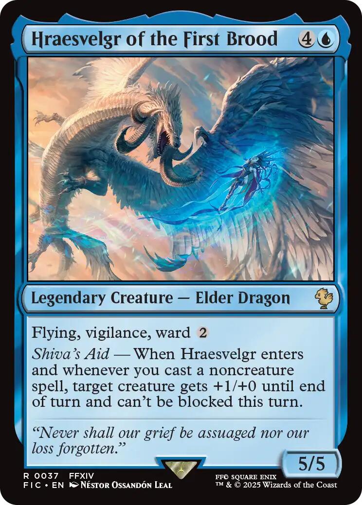 Hraesvelgr of the First Brood (Surge Foil) [FINAL FANTASY Commander] | Boutique FDB TCG