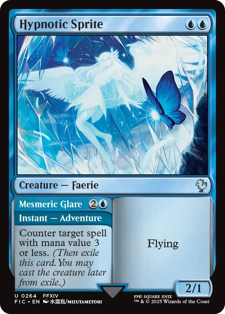 Hypnotic Sprite (Surge Foil) [FINAL FANTASY Commander] | Boutique FDB TCG