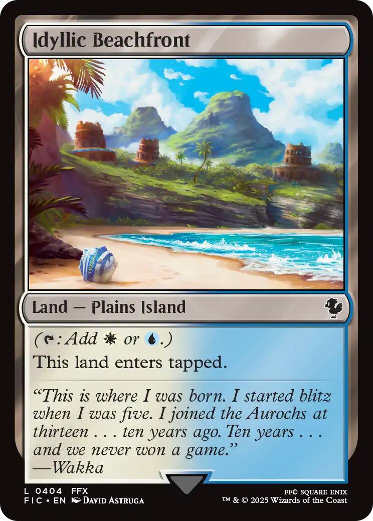 Idyllic Beachfront (Surge Foil) [FINAL FANTASY Commander] | Boutique FDB TCG