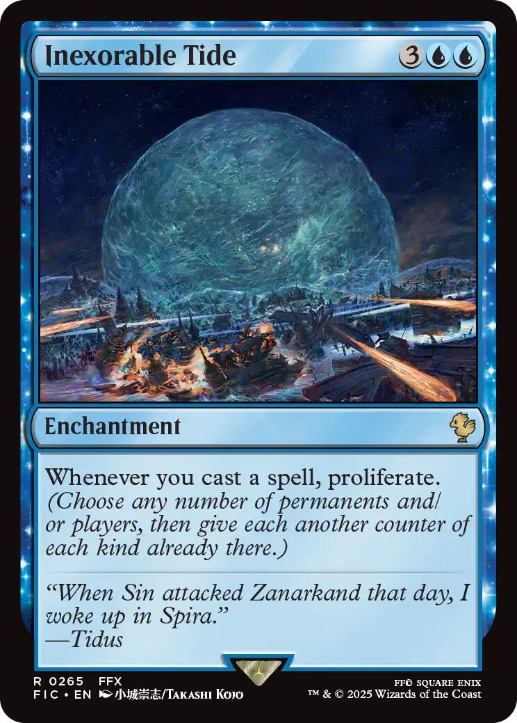 Inexorable Tide (Surge Foil) [FINAL FANTASY Commander] | Boutique FDB TCG