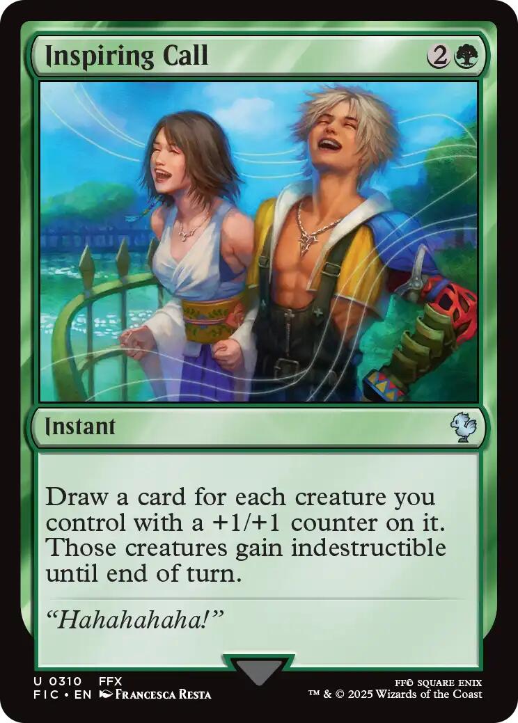 Inspiring Call (Surge Foil) [FINAL FANTASY Commander] | Boutique FDB TCG