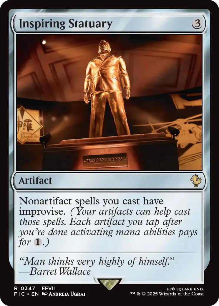 Inspiring Statuary (Surge Foil) [FINAL FANTASY Commander] | Boutique FDB TCG