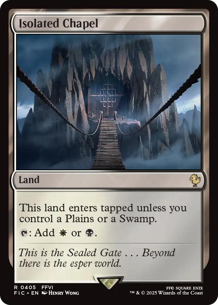 Isolated Chapel (Surge Foil) [FINAL FANTASY Commander] | Boutique FDB TCG