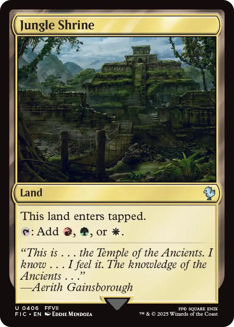 Jungle Shrine (Surge Foil) [FINAL FANTASY Commander] | Boutique FDB TCG