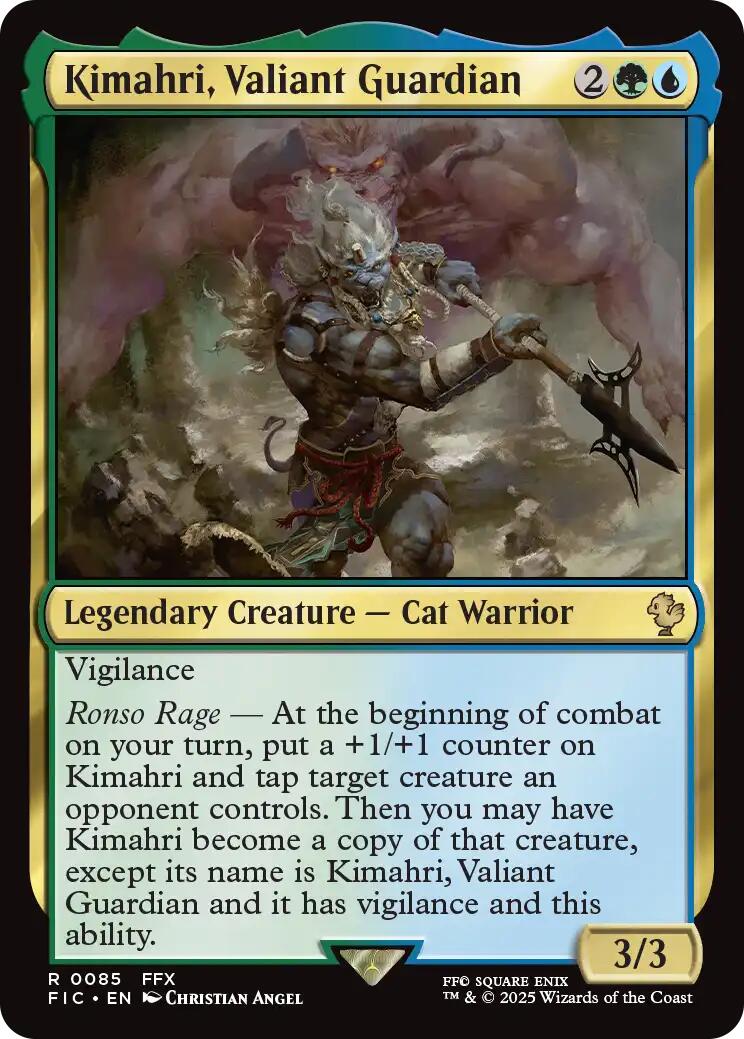 Kimahri, Valiant Guardian (Surge Foil) [FINAL FANTASY Commander] | Boutique FDB TCG