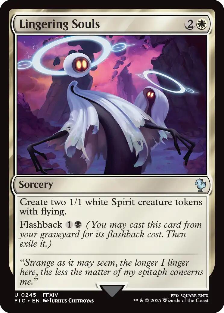 Lingering Souls (Surge Foil) [FINAL FANTASY Commander] | Boutique FDB TCG
