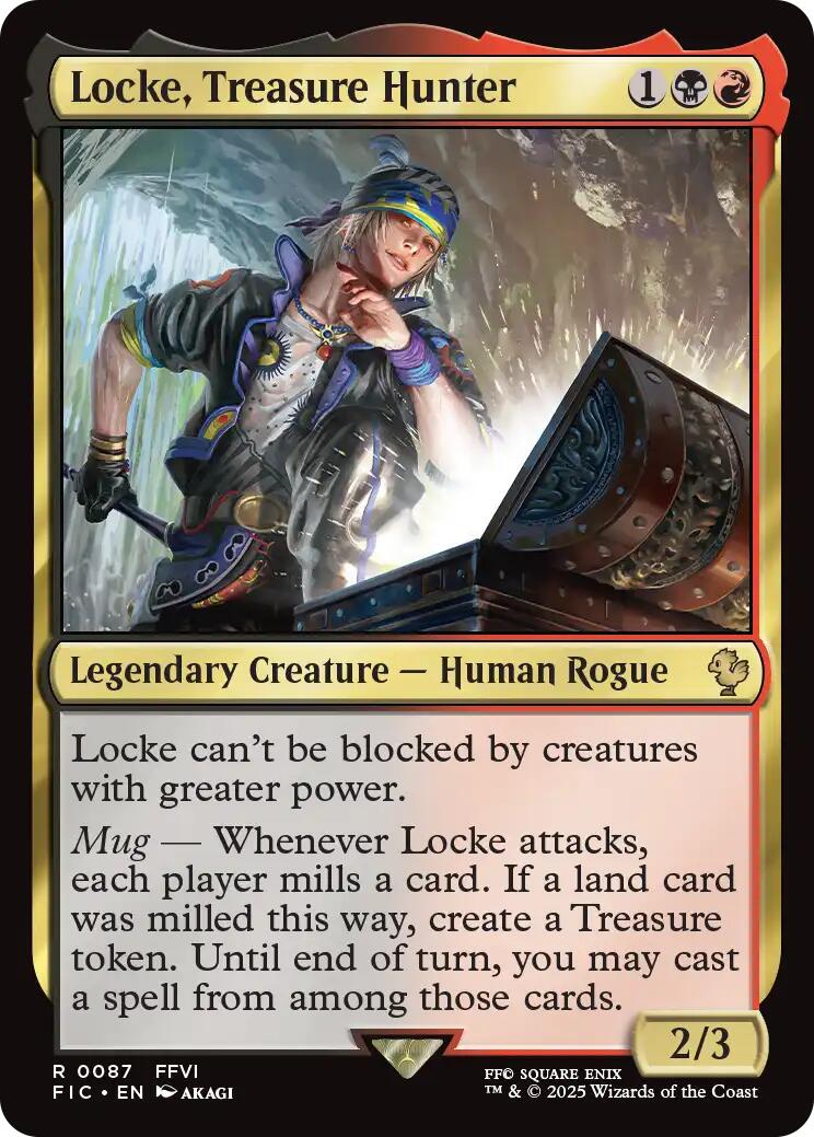 Locke, Treasure Hunter (Surge Foil) [FINAL FANTASY Commander] | Boutique FDB TCG