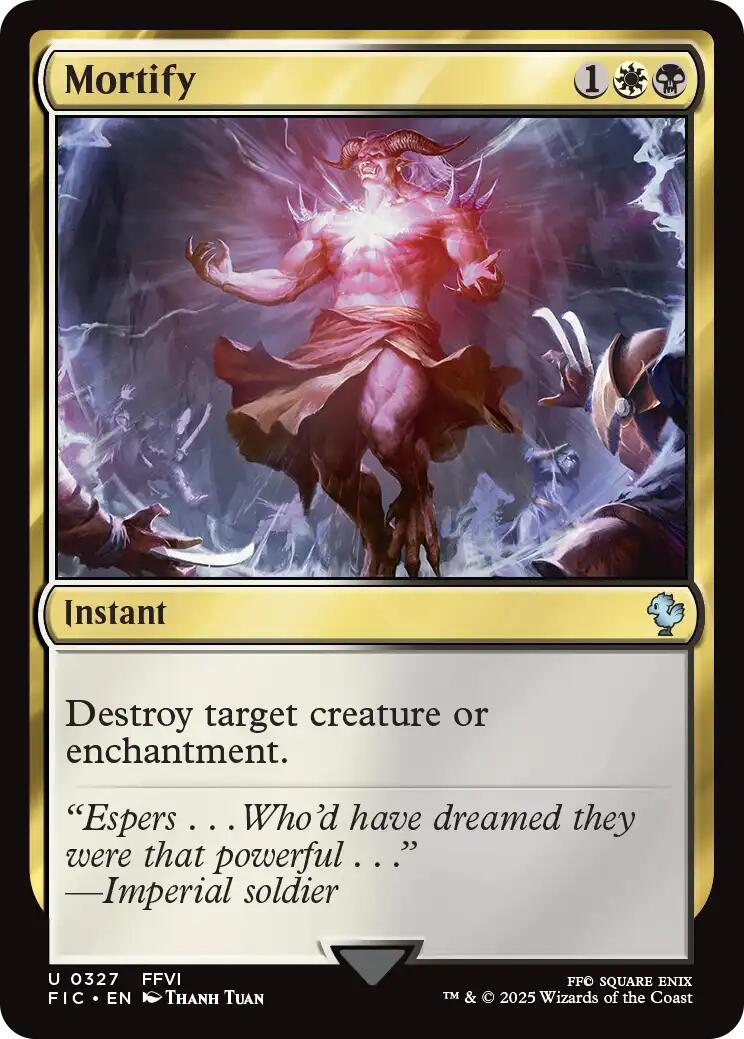 Mortify (Surge Foil) [FINAL FANTASY Commander] | Boutique FDB TCG