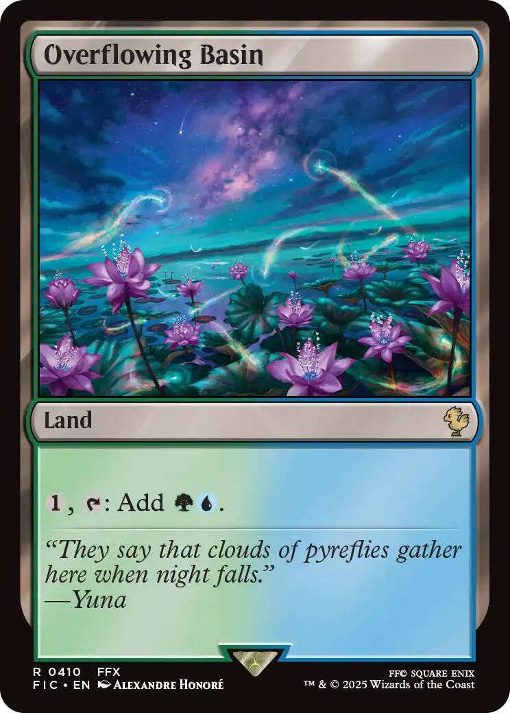 Overflowing Basin (Surge Foil) [FINAL FANTASY Commander] | Boutique FDB TCG