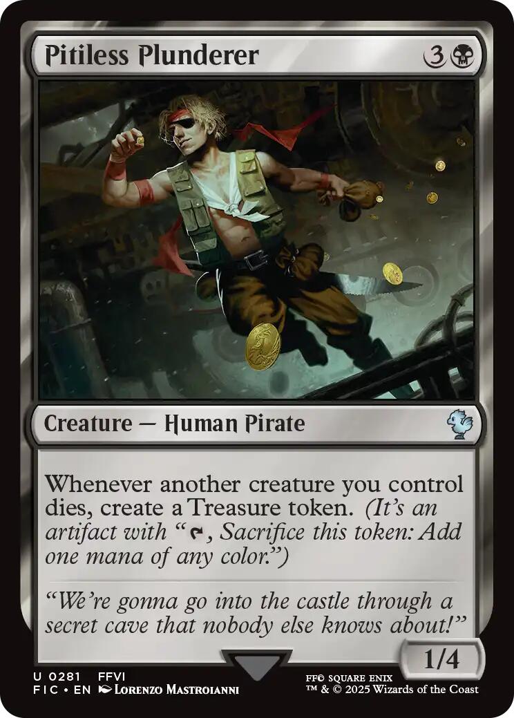 Pitiless Plunderer (Surge Foil) [FINAL FANTASY Commander] | Boutique FDB TCG