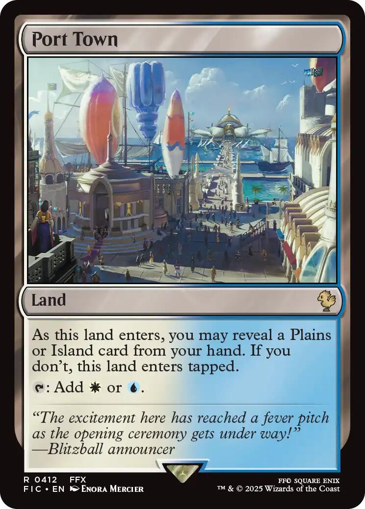 Port Town (Surge Foil) [FINAL FANTASY Commander] | Boutique FDB TCG