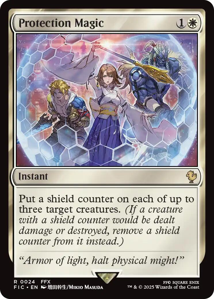 Protection Magic (Surge Foil) [FINAL FANTASY Commander] | Boutique FDB TCG