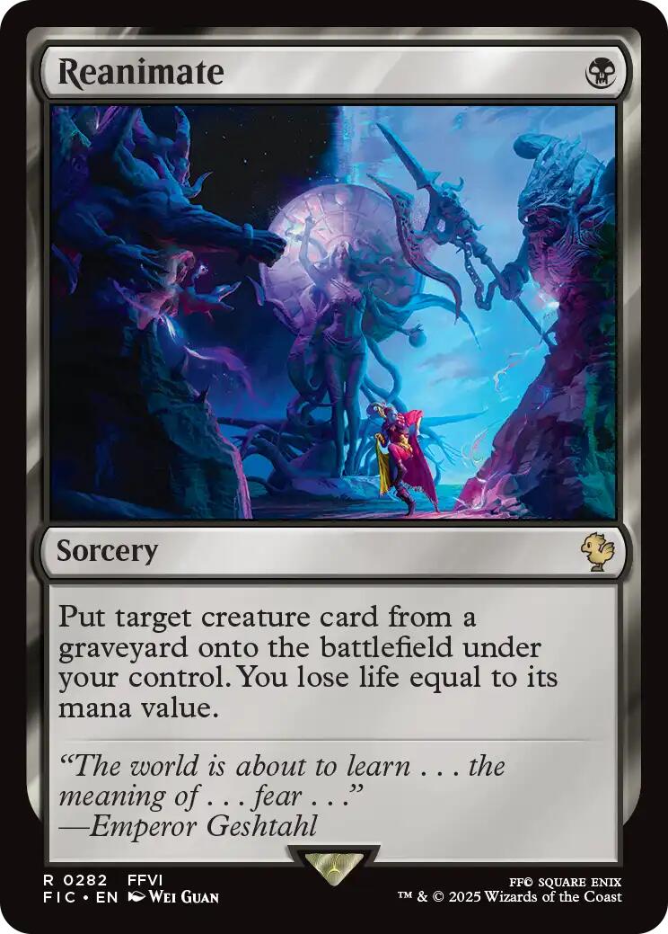 Reanimate (Surge Foil) [FINAL FANTASY Commander] | Boutique FDB TCG