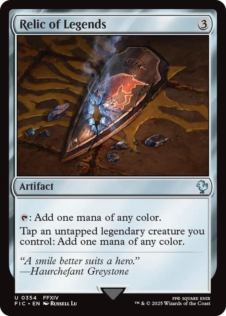 Relic of Legends (Surge Foil) [FINAL FANTASY Commander] | Boutique FDB TCG