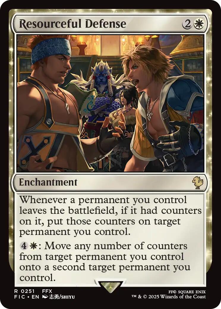 Resourceful Defense (Surge Foil) [FINAL FANTASY Commander] | Boutique FDB TCG