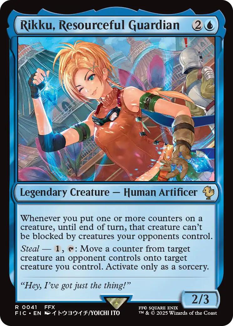 Rikku, Resourceful Guardian (Surge Foil) [FINAL FANTASY Commander] | Boutique FDB TCG