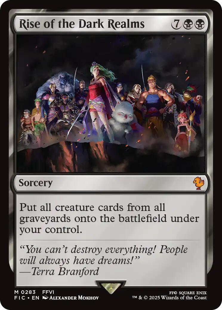 Rise of the Dark Realms (Surge Foil) [FINAL FANTASY Commander] | Boutique FDB TCG